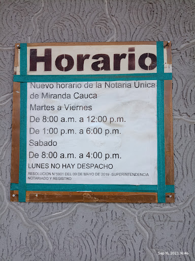 Notaria Única Miranda