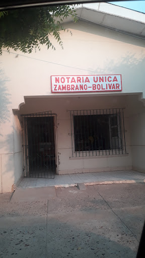 Notaria Unica de Zambrano, Bolivar